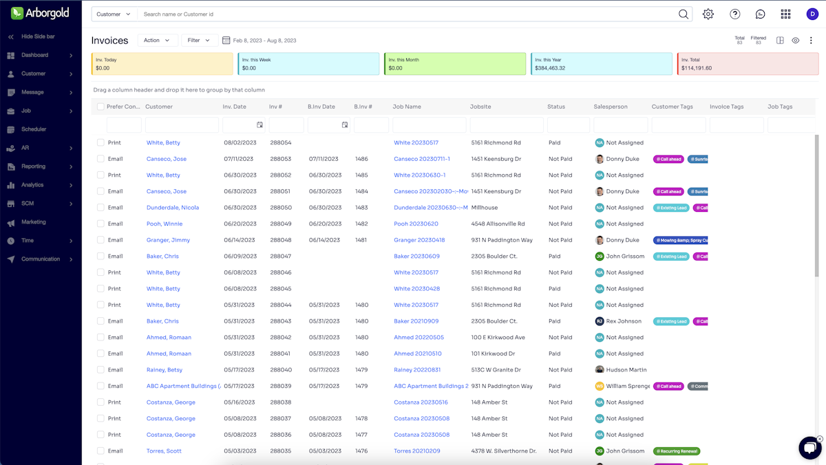 Arborgold screenshot