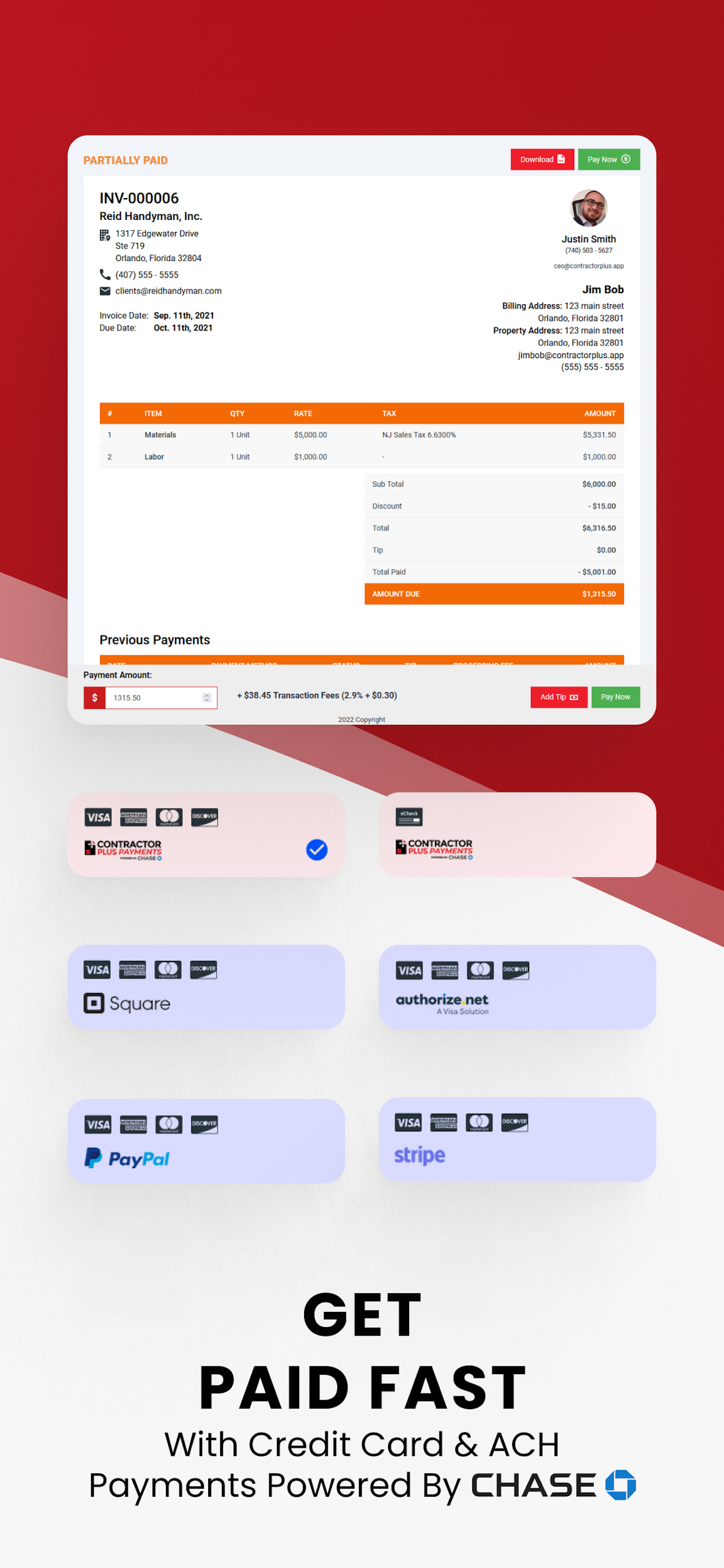 Contractor+ screenshot