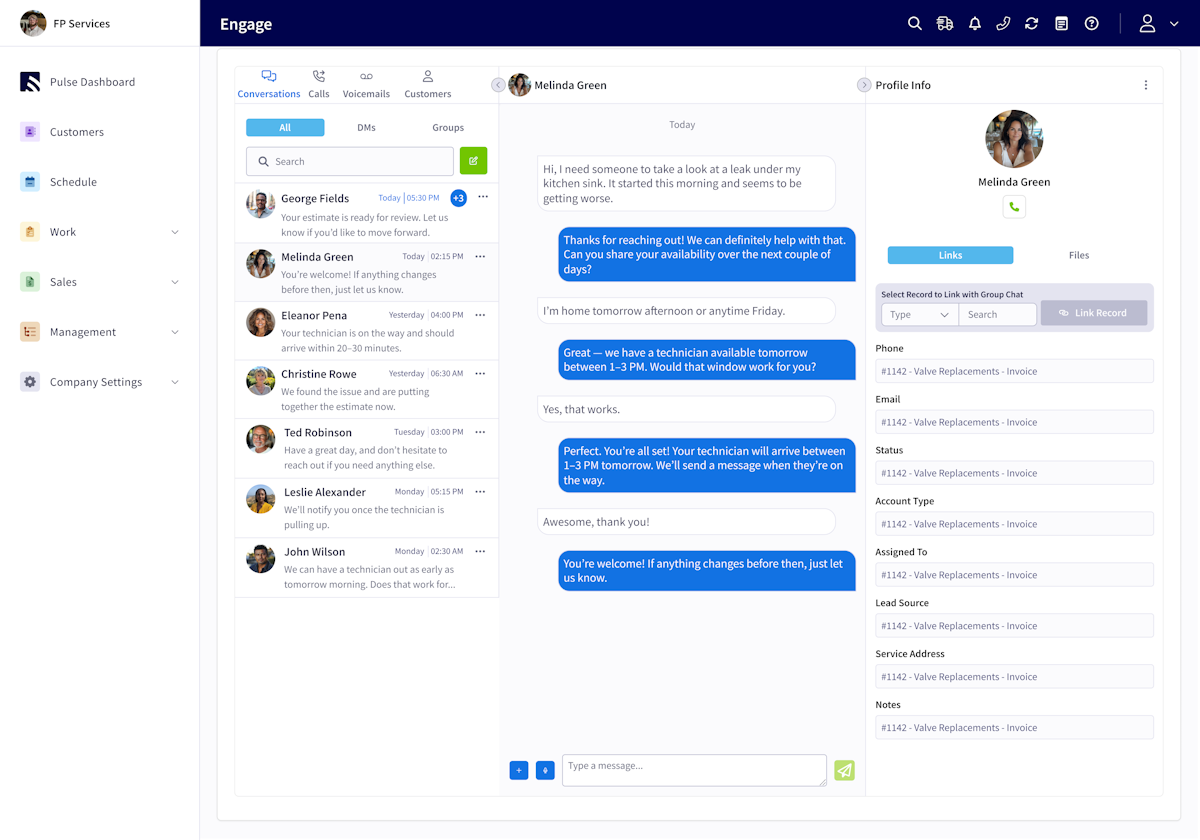 FieldPulse screenshot