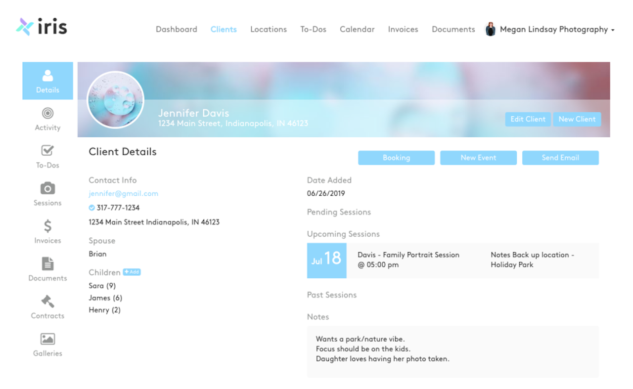 Iris Works screenshot
