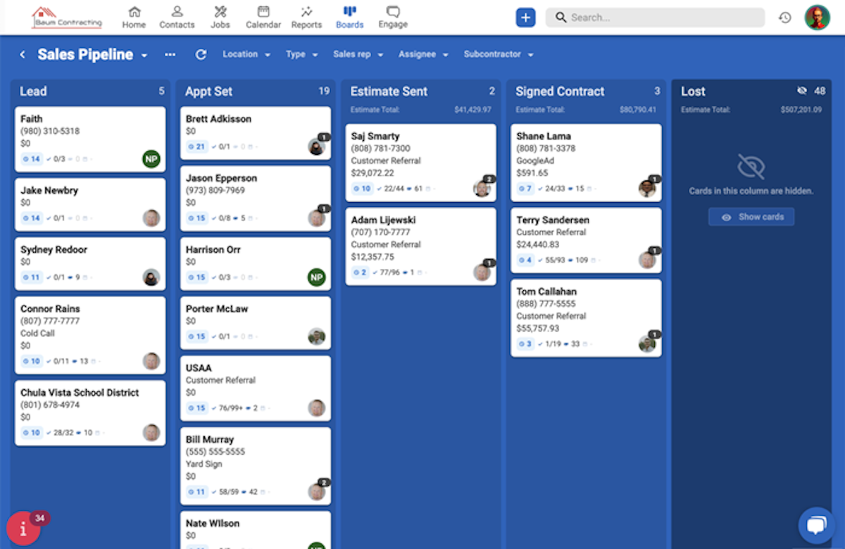 JobNimbus screenshot