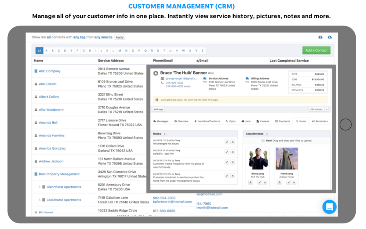 Kickserv screenshot