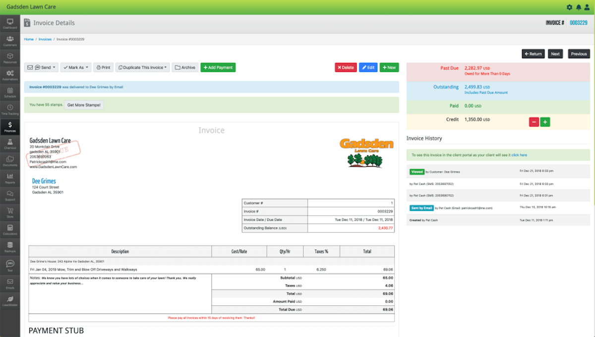 LawnPro screenshot