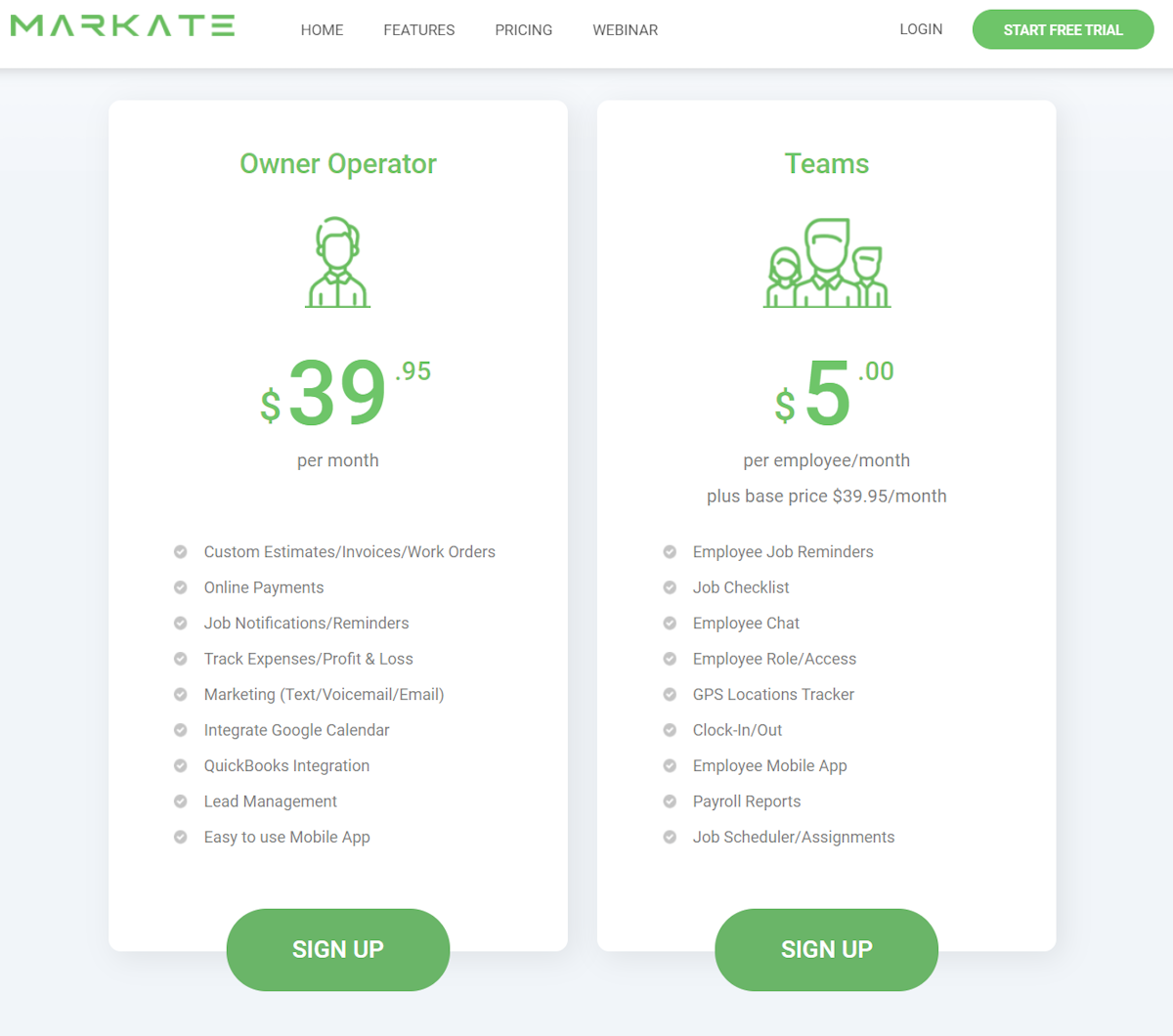 Markate screenshot