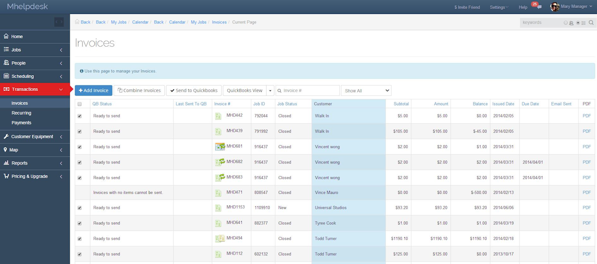 mHelpDesk screenshot