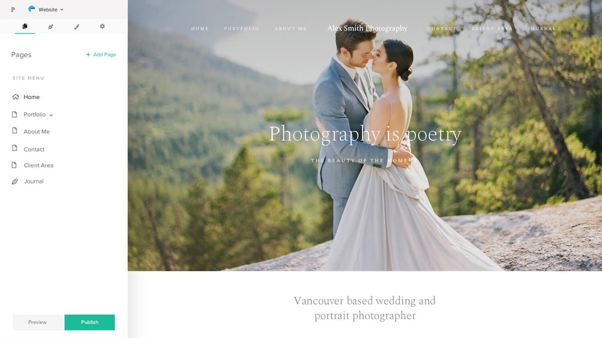 Pixieset screenshot