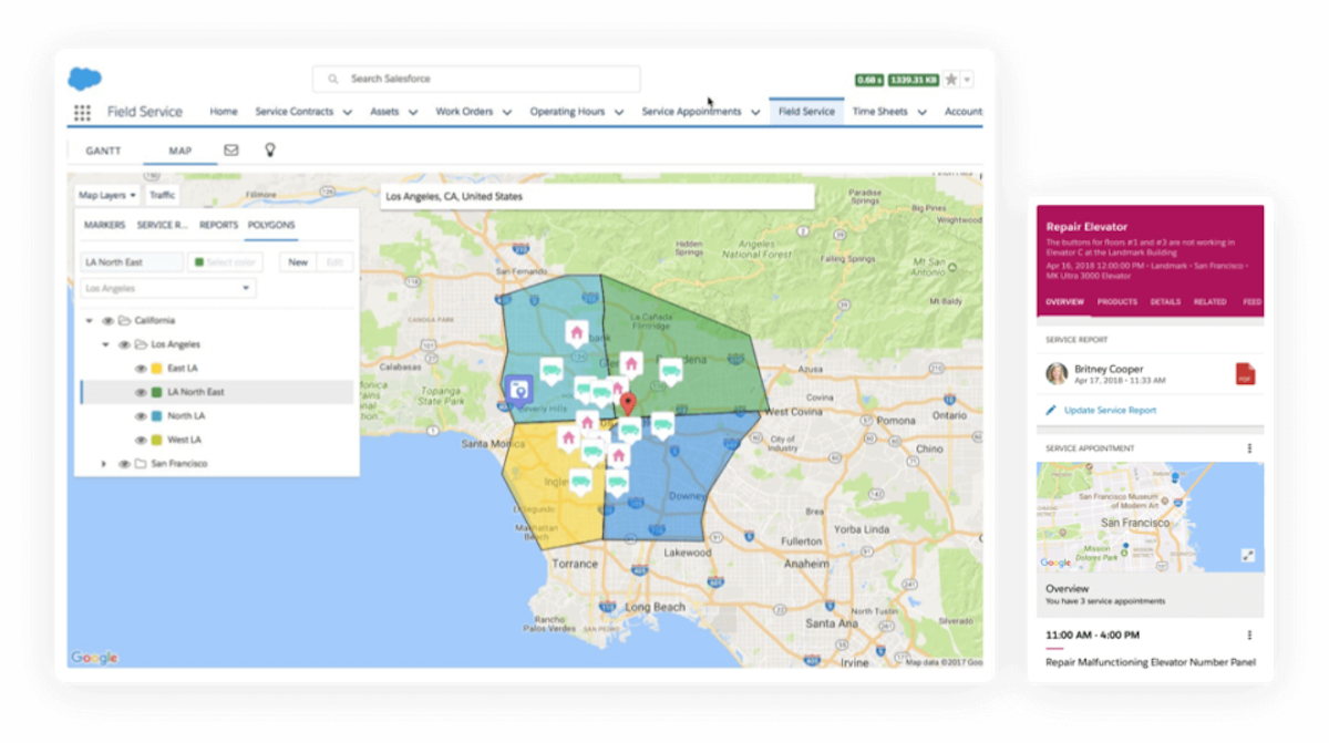 Salesforce Field Service screenshot