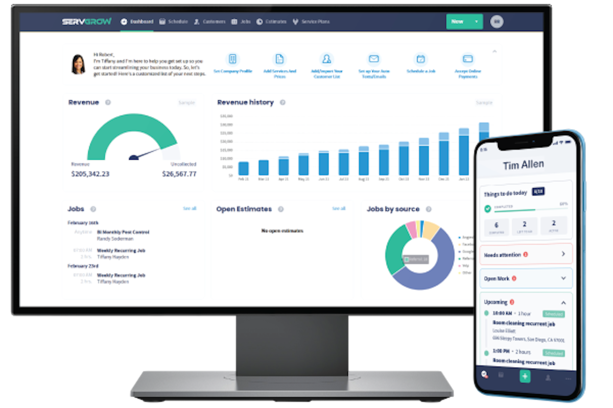 Servgrow screenshot