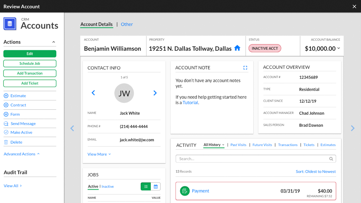 Service Autopilot screenshot