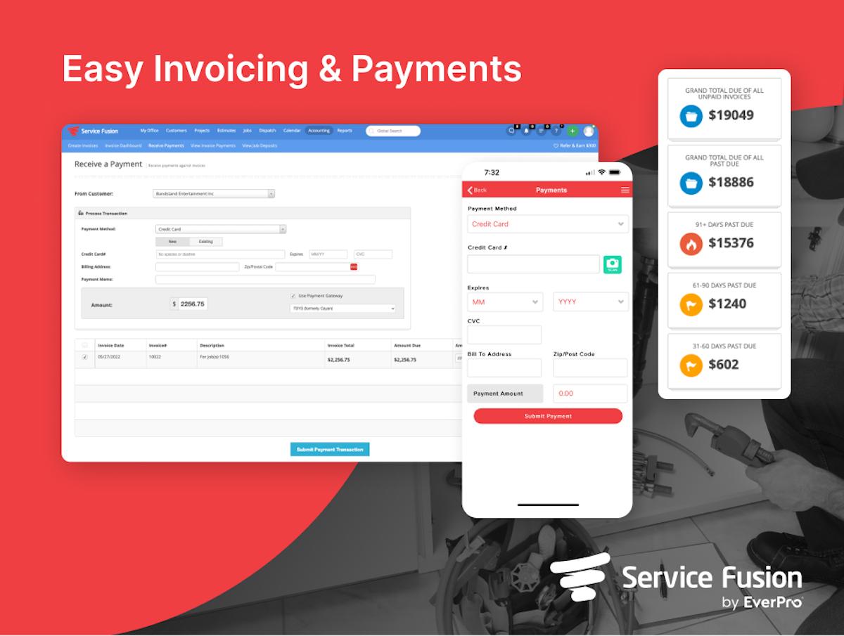 Service Fusion screenshot
