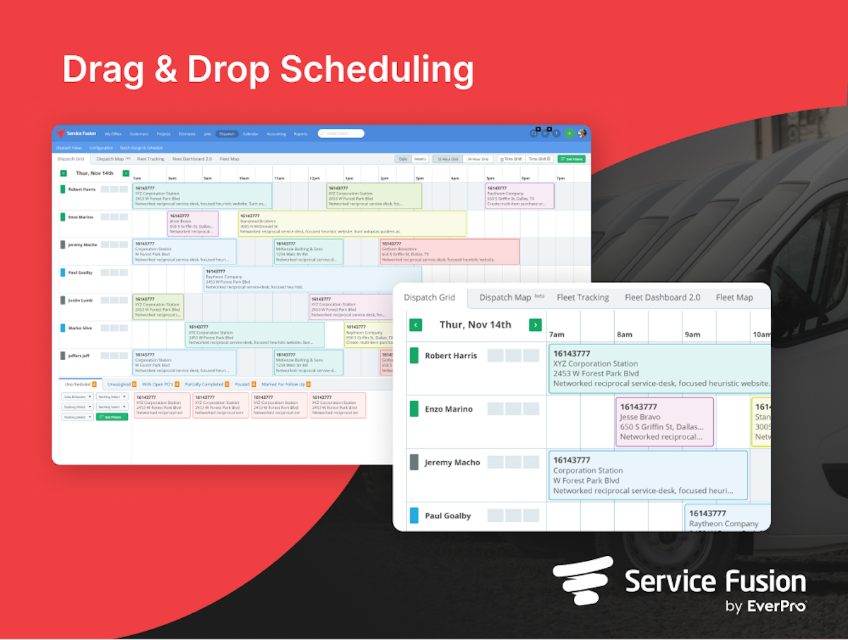 Service Fusion screenshot