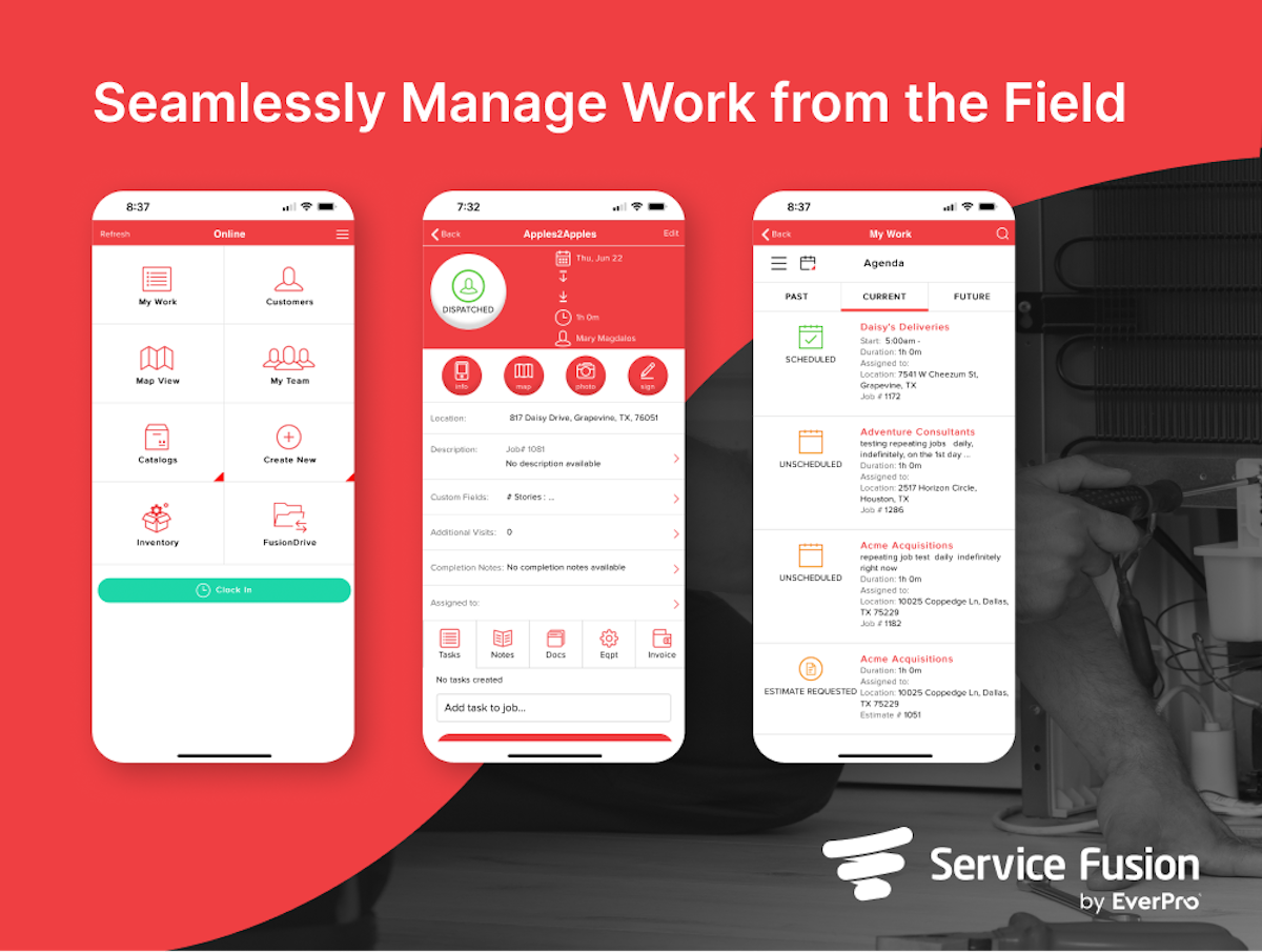 Service Fusion screenshot