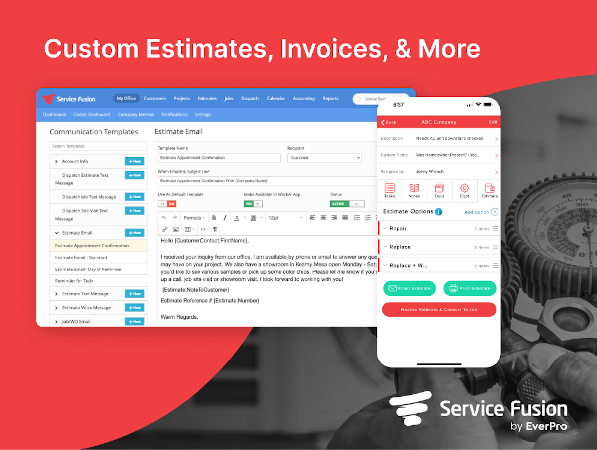 Service Fusion screenshot