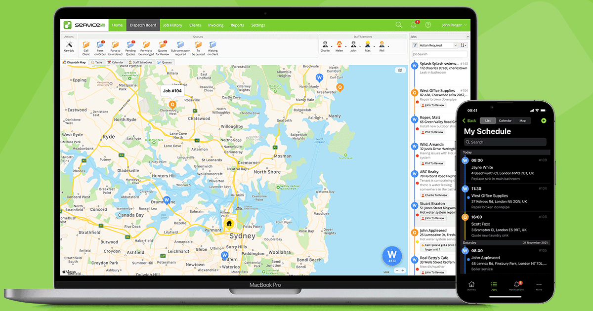 ServiceM8 screenshot