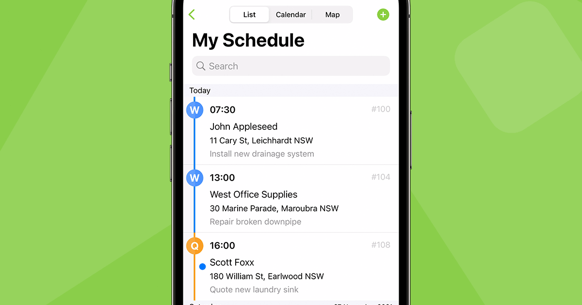 ServiceM8 screenshot